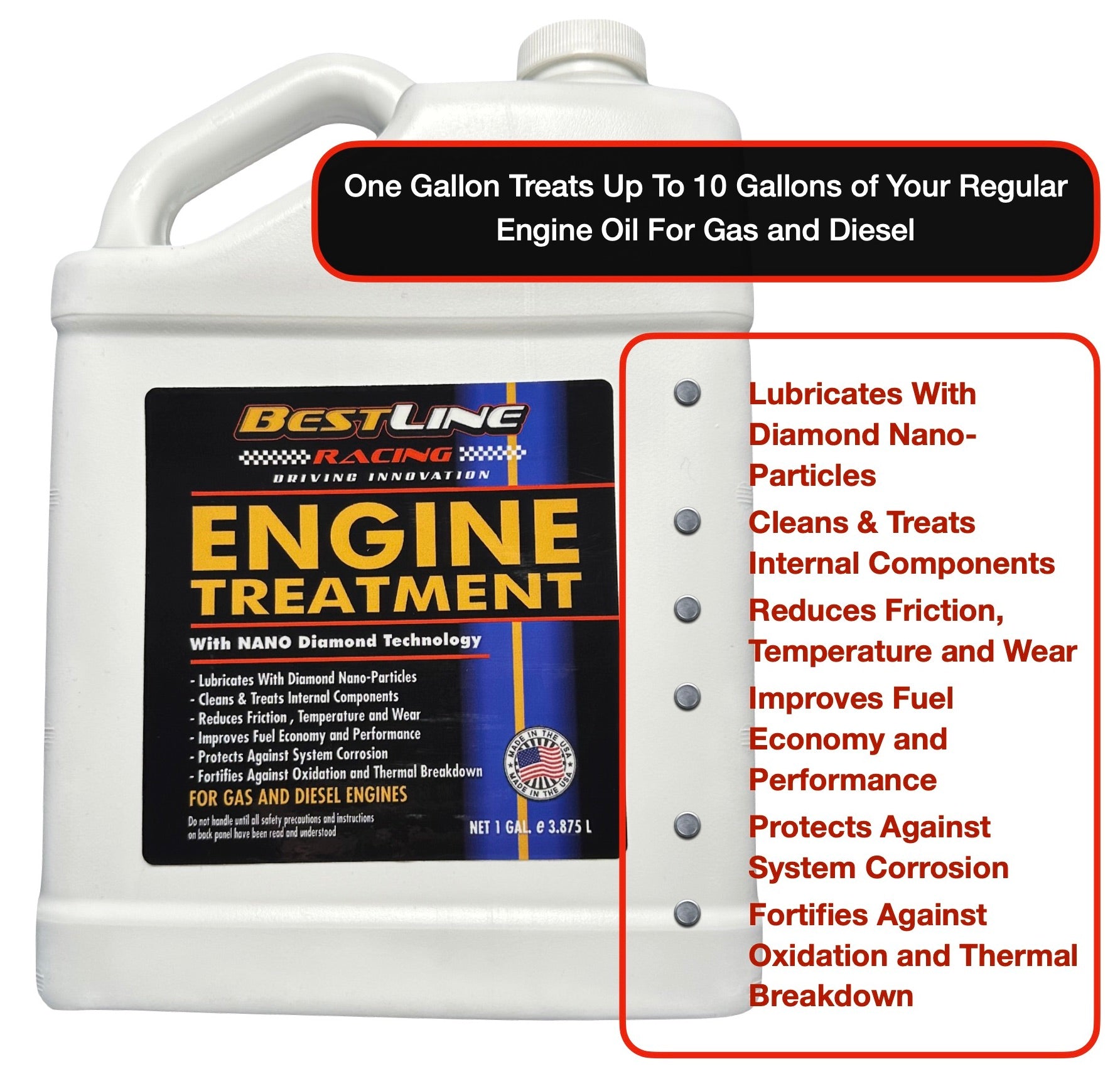 BestLine Engine Treatment - Gallon - Free Shipping Included!
